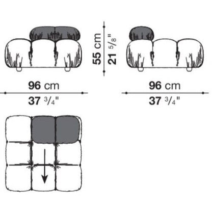 Camaleonda Modular Sectional Tufted Sofa
