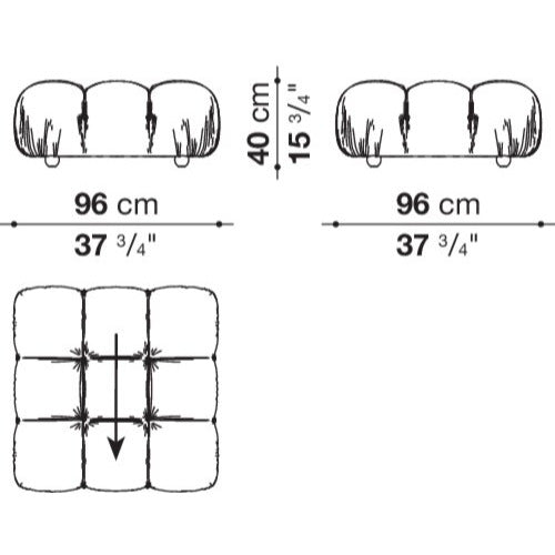 Camaleonda Modular Sectional Tufted Sofa
