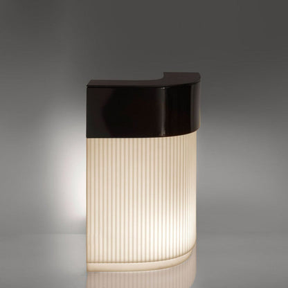 Illuminated Polyethylene Bar Counter Cordiale Corner by Slide #Chocolate Brown & Light Vanilla