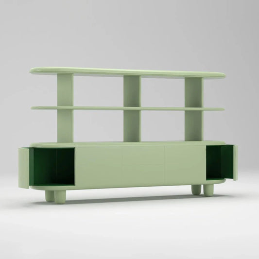 Freestanding Bookcase EXPLORER 234 XL by Bd Barcelona Design #Pastel Green