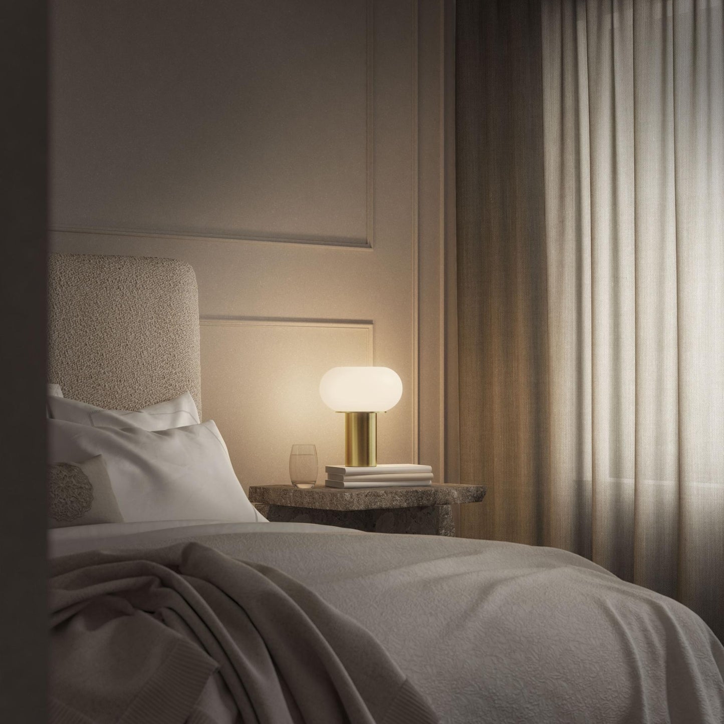 Edgeform Stringball Table Lamp Brass
