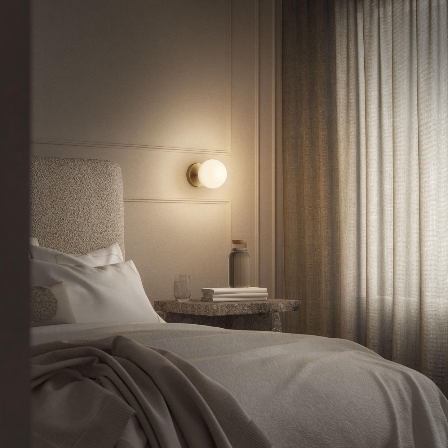 Edgeform Stringball 1 Wall/Ceiling Lamp Brass