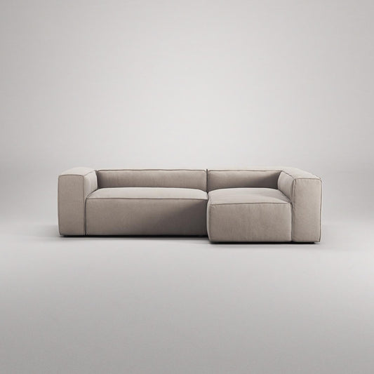 Decotique Grand 3-Seater Sofa Chaise Right Sandshell/Beige