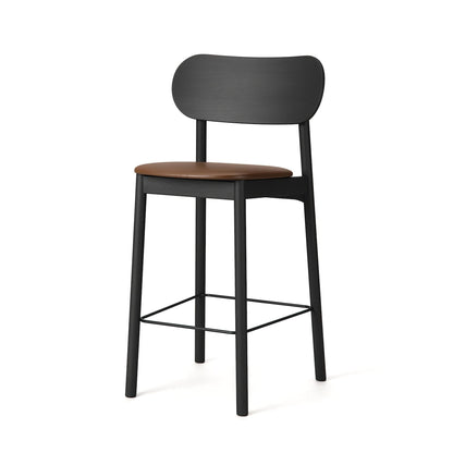 Decotique Elephant Bar Stool Black/Brown Leather