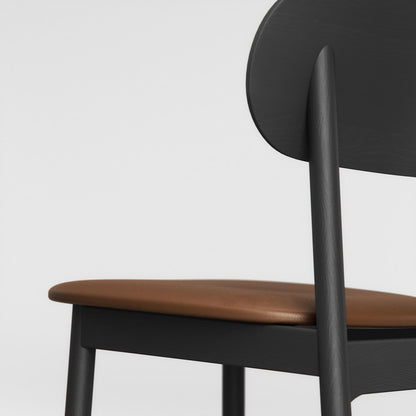 Decotique Elephant Dining Chair Black/Brown Leather