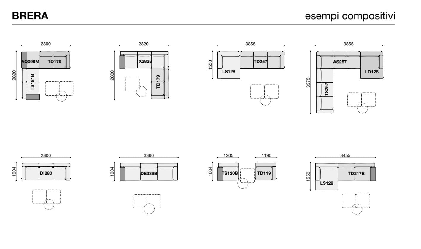 BRERA a system of sofas (Category - Fabric | Cat.B)