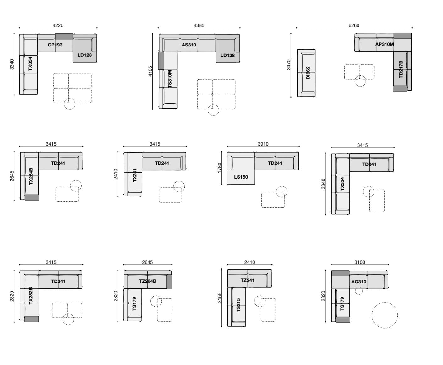 BRERA a system of sofas (Category - Fabric | Cat.B)