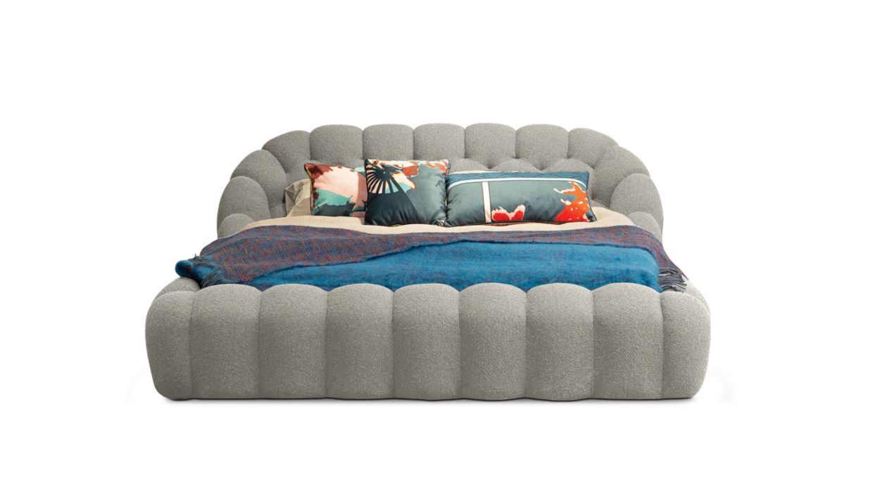 Bubble Bed by Roche Bobois #Tissu Orsetto Flex/Mastic