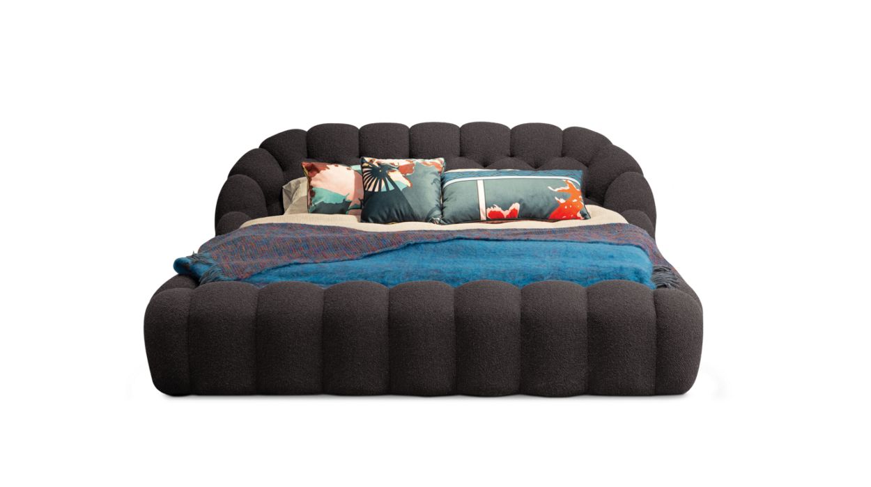 Bubble Bed by Roche Bobois #Tissu Orsetto Flex/Chocolat