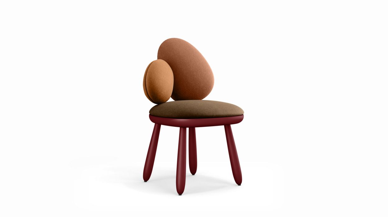 Cairn Chair by Roche Bobois #harmony 2 (rouille) / Lacquer : Red