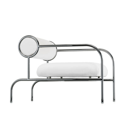 SOFA WITH ARMS - Armchair with tubular metal structure