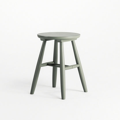 Department Wood Stool H15 Cement Grey