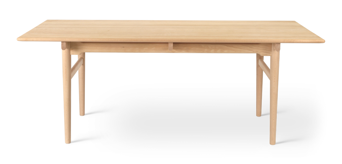 CH327 Dining Table - Beech Soap front