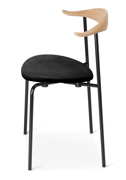 CH88P Chair - ch88p oak oil loke7150 steel black side