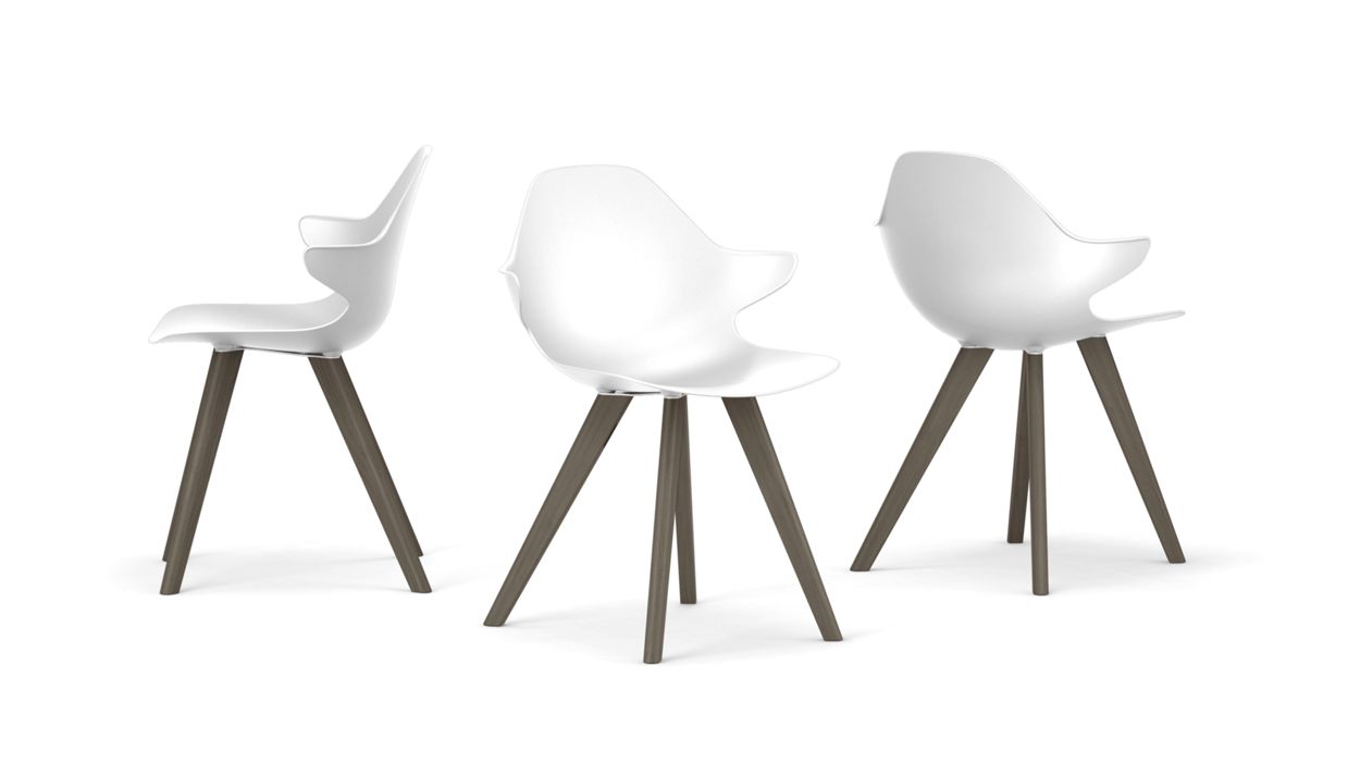 CHISTERA DINING ARMCHAIR - Wooden Legs by Roche Bobois