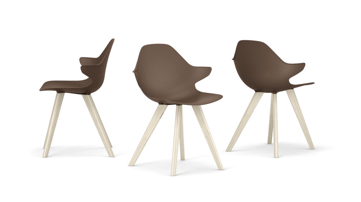 CHISTERA DINING ARMCHAIR - Wooden Legs by Roche Bobois