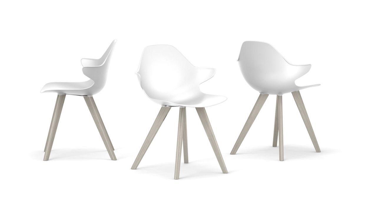 CHISTERA DINING ARMCHAIR - Wooden Legs by Roche Bobois