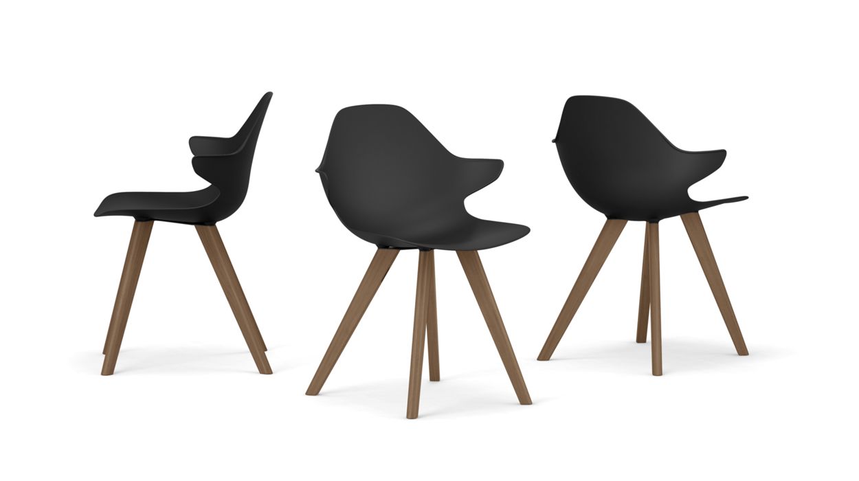 CHISTERA DINING ARMCHAIR - Wooden Legs by Roche Bobois