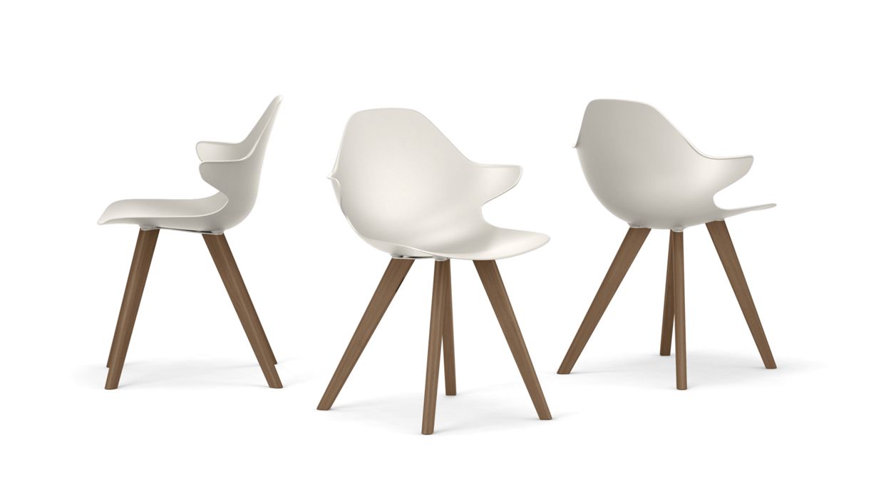 CHISTERA DINING ARMCHAIR - Wooden Legs by Roche Bobois