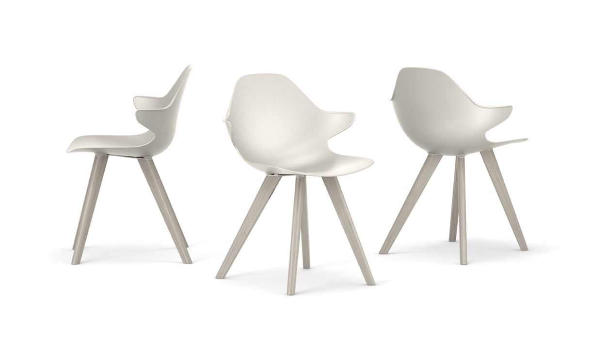 CHISTERA DINING ARMCHAIR - Wooden Legs by Roche Bobois