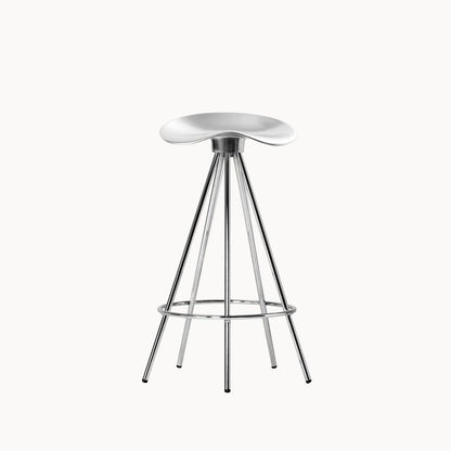 Counter Stool With Footrest Jamaica by Bd Barcelona Design #CHROMED STEEL / Aluminium seat