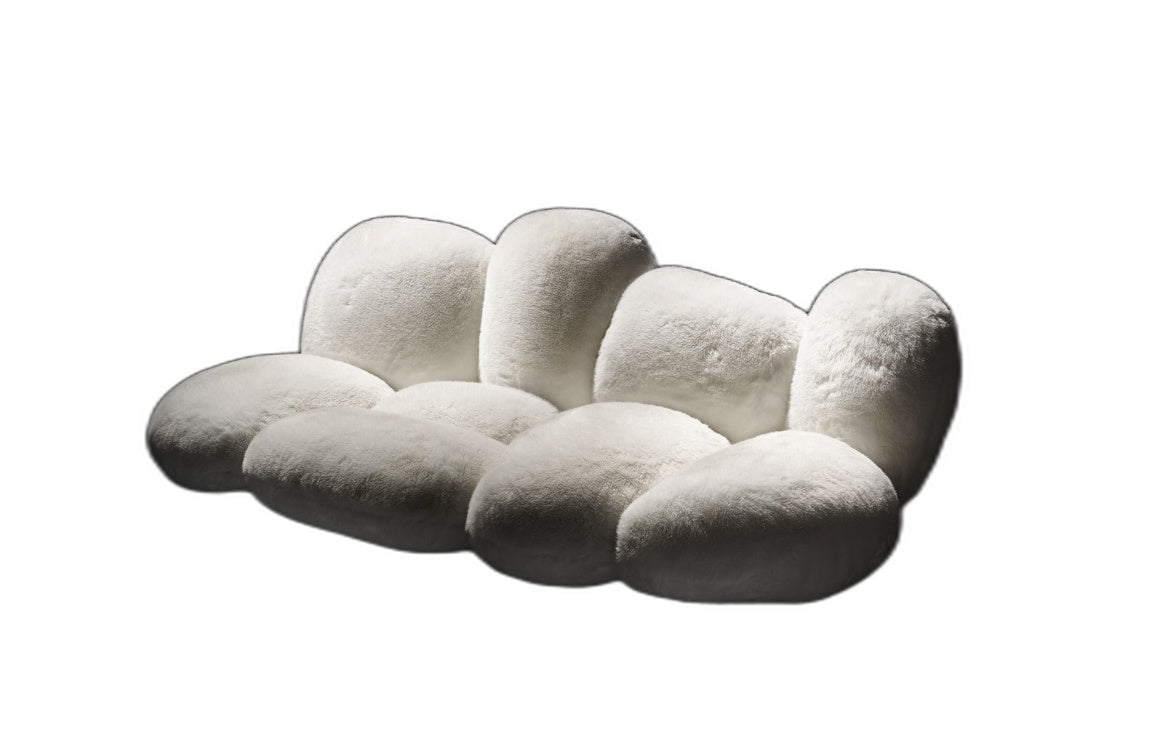 Edra Cipria Sofa - Ecological fur sofa
