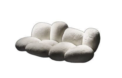 Edra Cipria Sofa - Ecological fur sofa