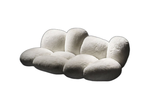 Edra Cipria Sofa - Ecological fur sofa