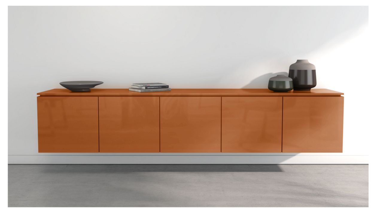CODA HANGING SIDEBOARD - 5 DOORS by Roche Bobois