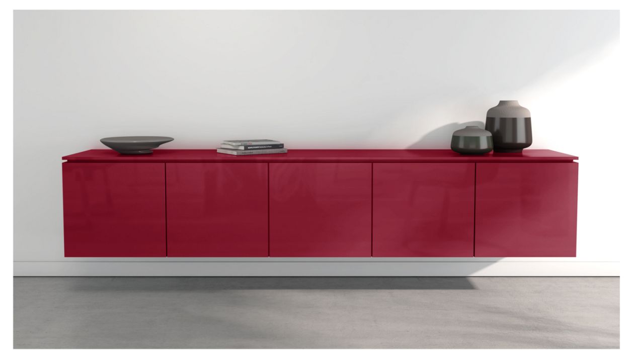 CODA HANGING SIDEBOARD - 5 DOORS by Roche Bobois
