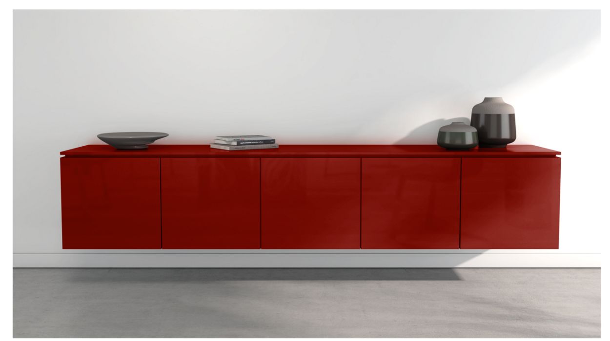CODA HANGING SIDEBOARD - 5 DOORS by Roche Bobois