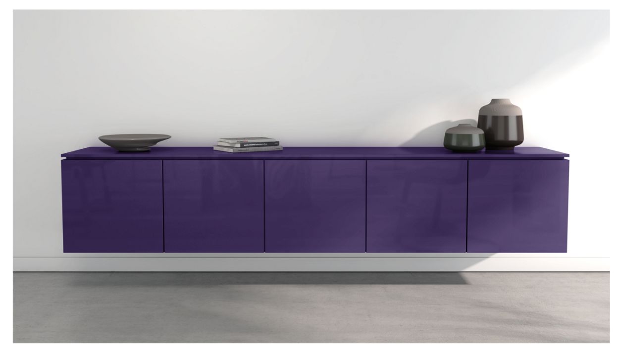 CODA HANGING SIDEBOARD - 5 DOORS by Roche Bobois