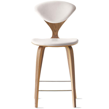 Wood Base Stool – with Seat and Back Pads