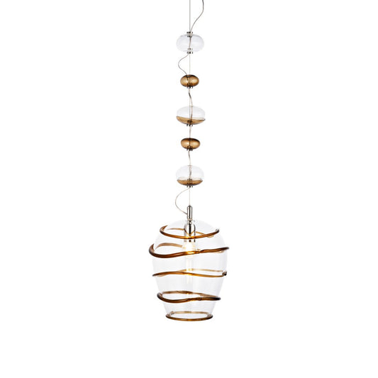 CORALIA - Venini Murano blown glass suspension lamp by Massimiliano Fuksas