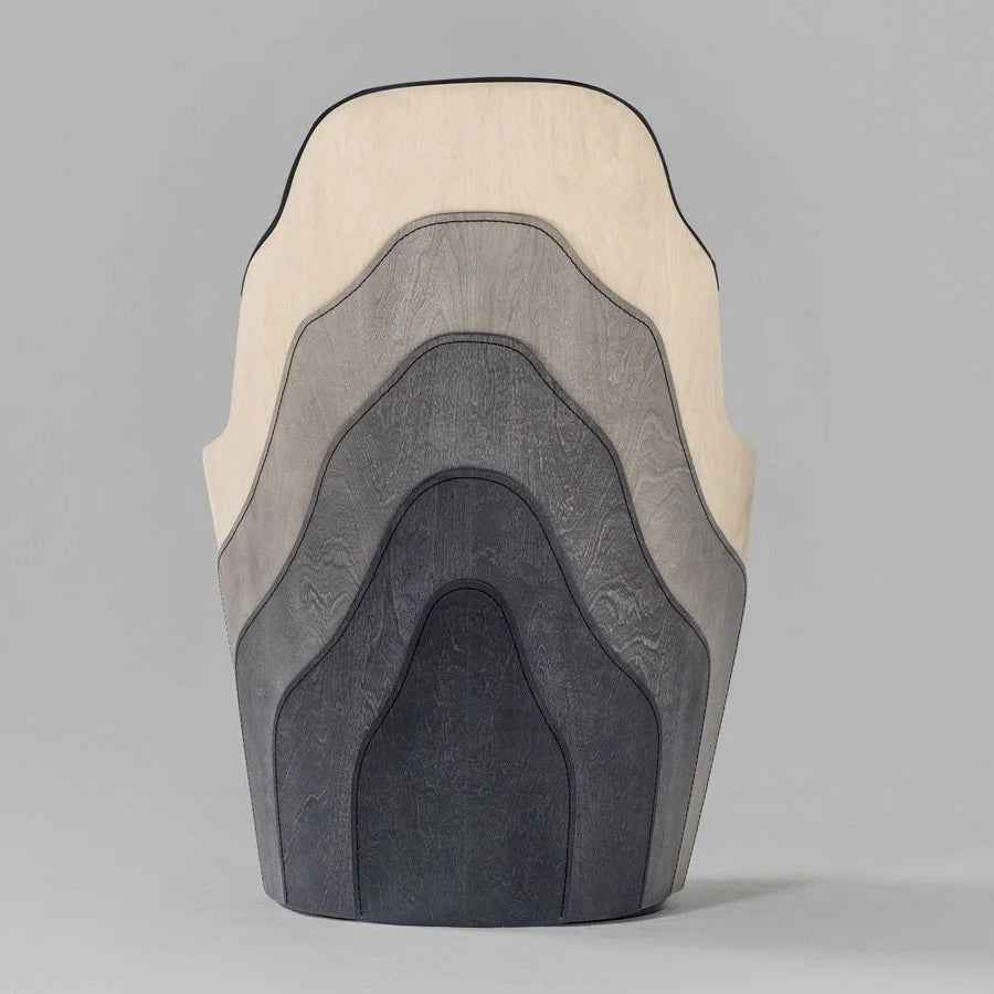 Couture - Upholstered Leather Armchair by Bd Barcelona Design #Degraded birch