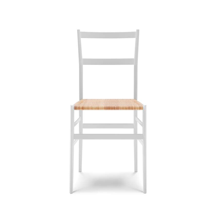 699 Superleggera Cane Wood Chair by Cassina #Ashwood Lacquered White