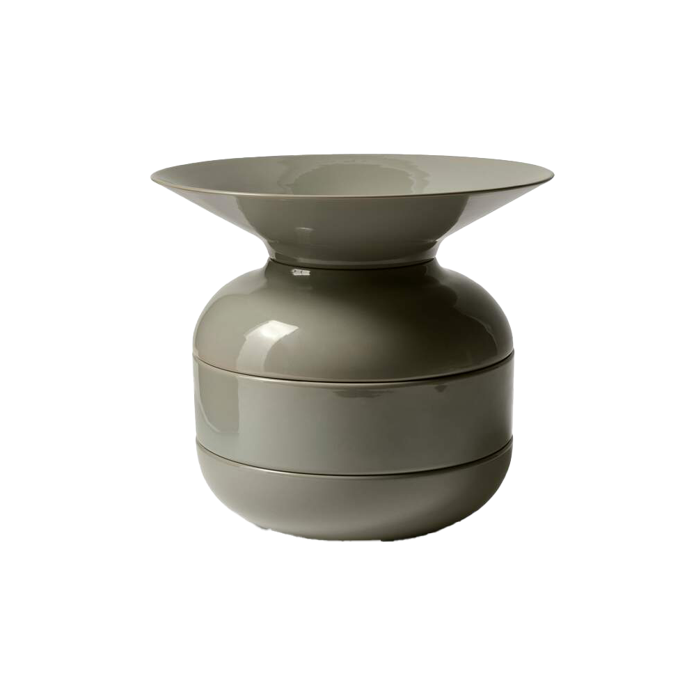 Terracotta - Glazed Ceramic Stackable Container