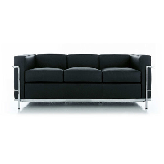 LC2 - 3-Seater Leather Sofa