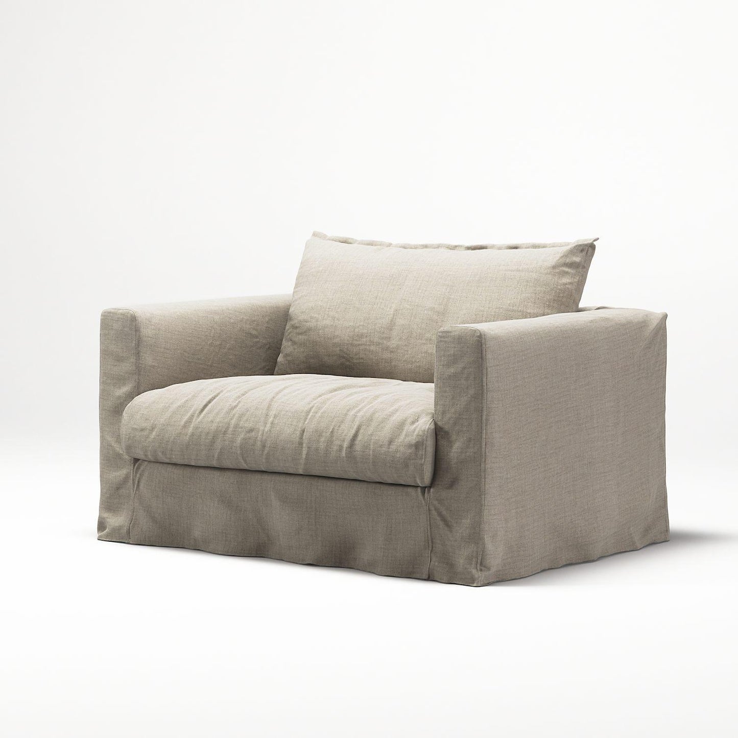 Decotique Le Grand Air Nou Love Seat Armchair Natural Blonde
