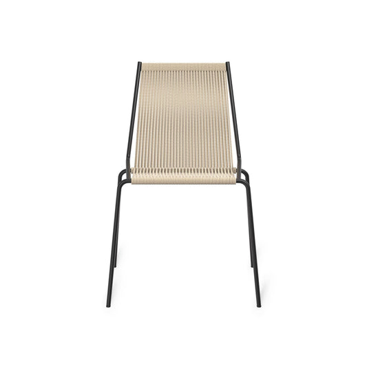 Noel Dining Chair by Thorup Copenhagen #Black Steel/Linen