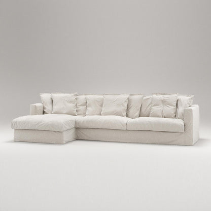 Decotique Le Grand Air 3-Seater Sofa Divan Left Cream White