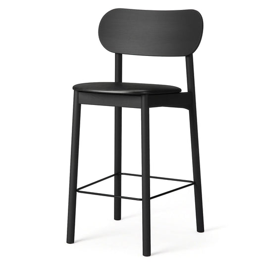 Decotique Elephant Bar Stool Black/ Black Leather