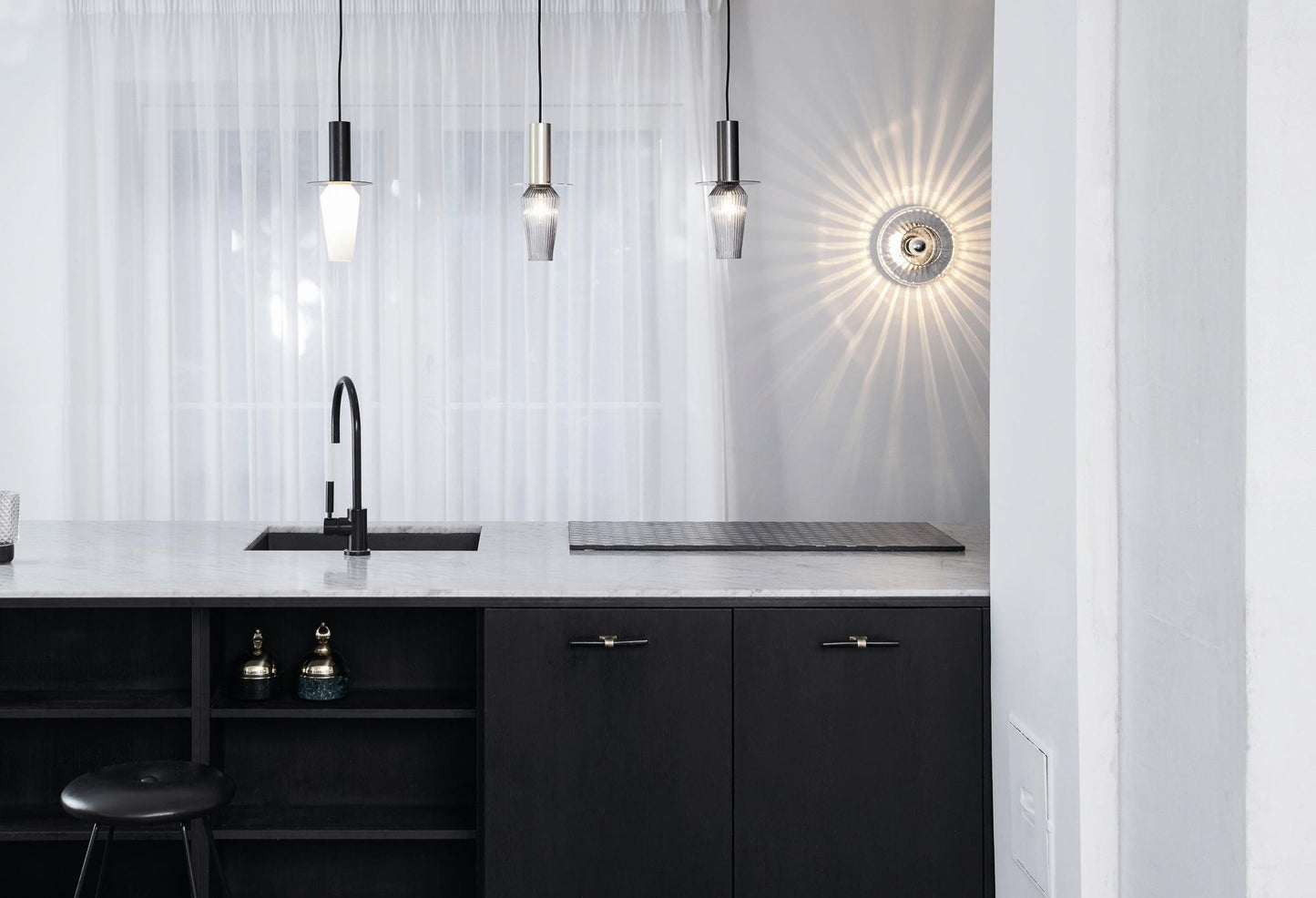 Design By Us New Wave Optic Wall Lamp Transparent