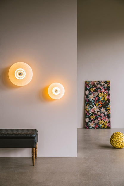Design By Us New Wave Optic Wall Lamp Opal Glass