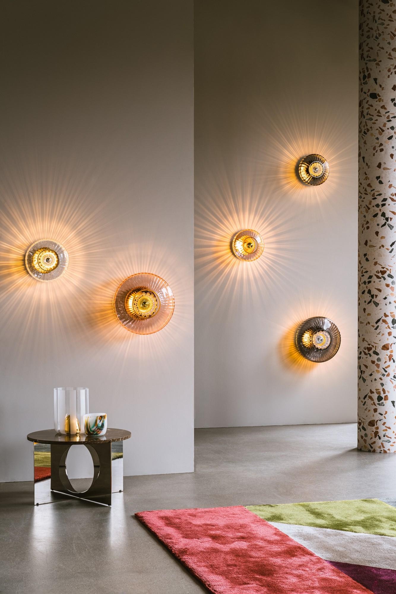 Design By Us New Wave Optic Wall Lamp Transparent