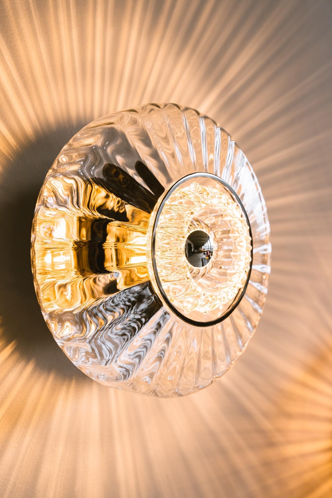 Design By Us New Wave Optic Wall Lamp Transparent