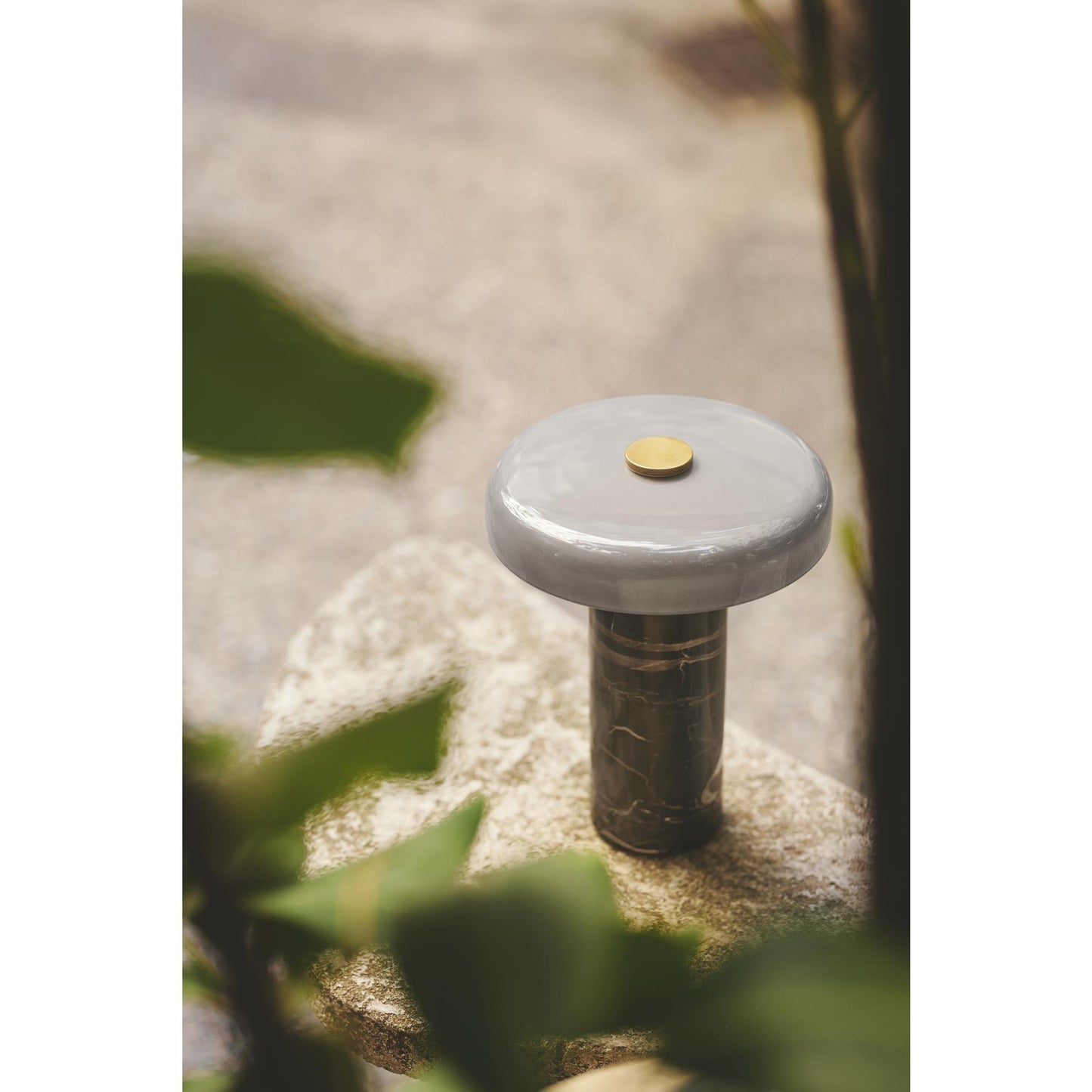 Design By Us Trip No. 2 Portable Lamp Moss Marble/ Amber