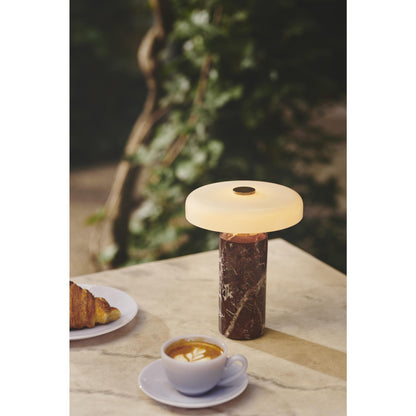 Design By Us Trip No. 2 Portable Lamp Moss Marble/ Amber