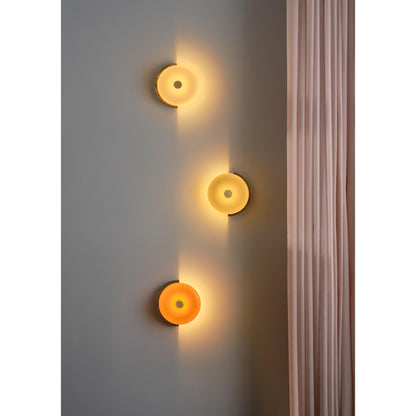 Design By Us Trip Wall Lamp Burgundy Marble/Glossy Opal