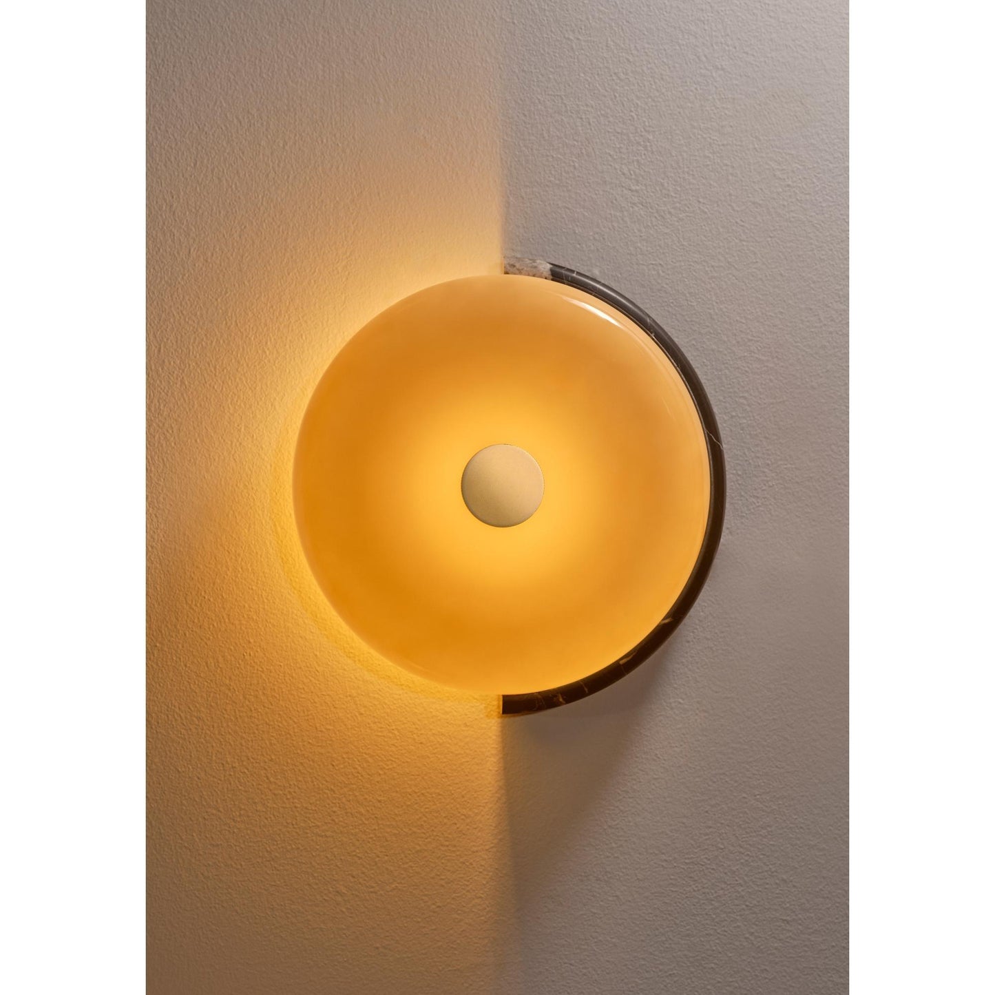 Design By Us Trip Wall Lamp Burgundy Marble/Glossy Opal